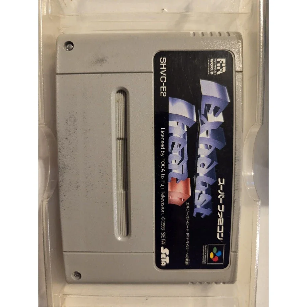 Superfamicon Formula One 1 Racing Japanese Snes CIB Manual Box 1993